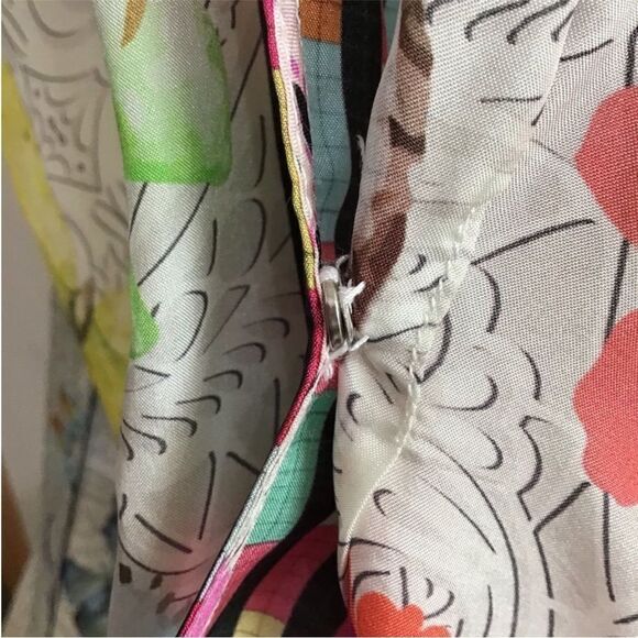Johnny Was Edith White Pattern Silk Maxi Dress Floral Slip Belted New Size XXL - Picture 8 of 12